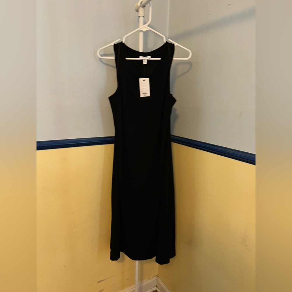 Nine West Plus 2X NWT Black Ribbed Sleeveless Sun Dress